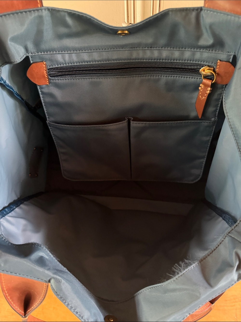 Frye Ivy Nylon Tote Bag - Peacock Blue - Picture 4 of 6